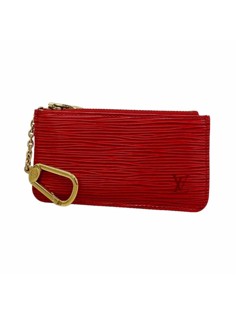 Louis Vuitton Coin Purse Epi Pochette Cles Castilian Red